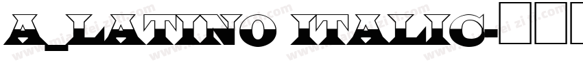 a_Latino Italic字体转换